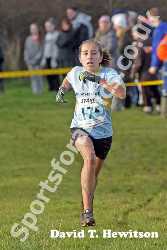 Blue 175 girls 2012 North East Championships, Summerhill Country Park, Hartlepool.